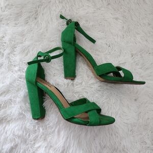 Green Strappy Heels